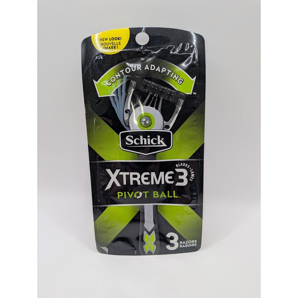 Schick Xtreme 3 Pivot Ball Disposable Razors 3 Count Contour Adapting New Pack